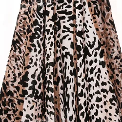 1yard Brocade Leopard Print Burnout Velvet Fabric African Lace Velour Fabric Jacquard Fabrics for DIY Clothing Dress Scarf