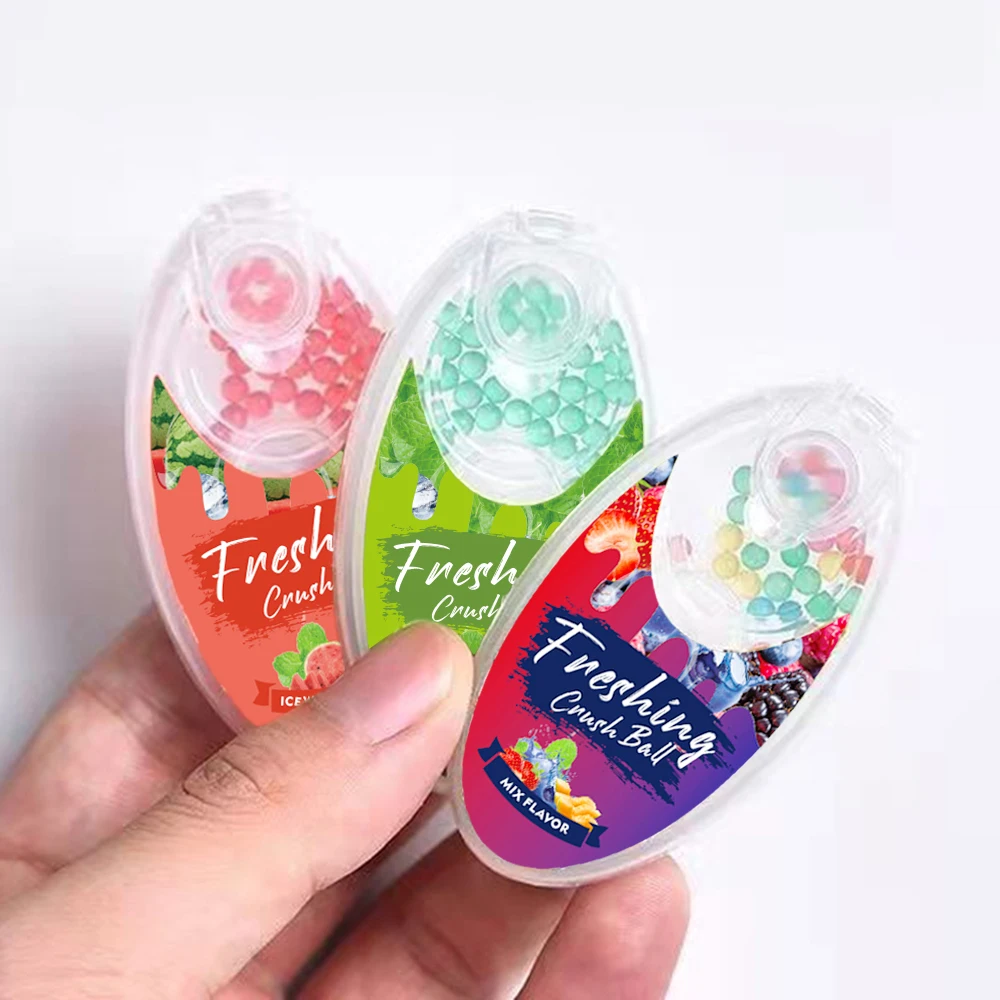 100pcs Mix Fruit Menthol Capsule Ice Mint Beads Cigarette Pops Crush Flavor Taste Ball Filter For DIY Smoking Holder Accessories