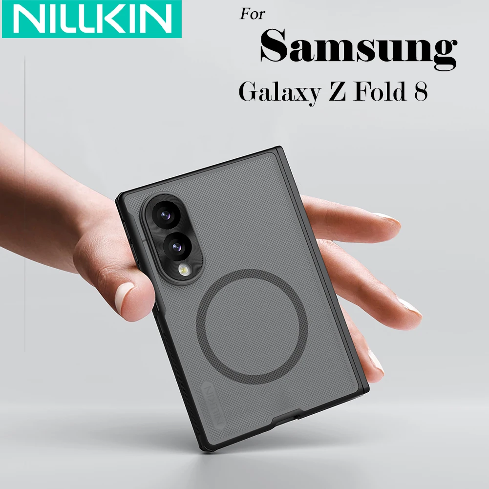 Nillkin for Samsung Galaxy Z Fold 8 Magnetic Fold Phone Case Ultra Thin Matte TPU + PC Anti Shockproof Back Cover
