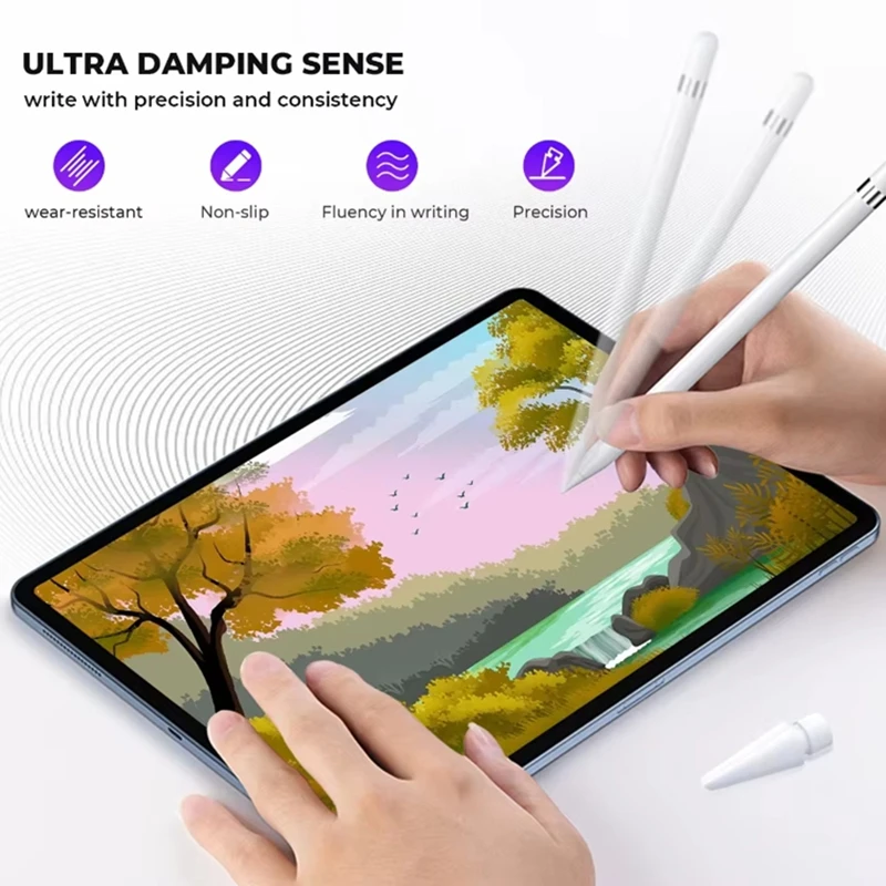 

6/4 in 1Replacement Pencil Tips For Apple Pencil Pro/2nd Gen/1st Gen/USB-C, Upgraded iPad Pen Tips With Storage Case