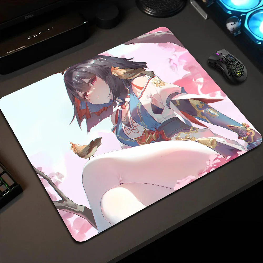 

Xueyi Honkai Star Rail Impact Mousepad Small LockEdge Mouse Pad For Gamers Computer Desk Pad Rectangular Anti-slip Rubber