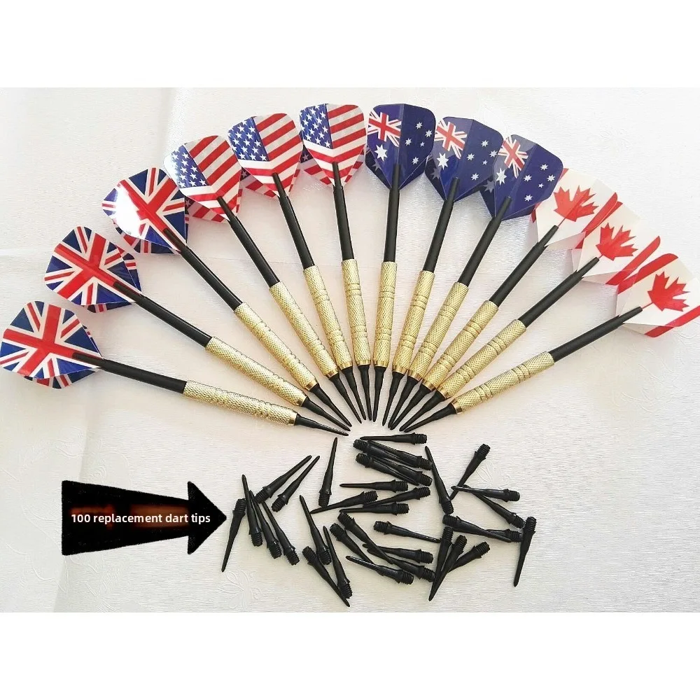 

Набор из 12 электронных дротиков с мягкими наконечниками (14 граммов) для дартса, профессиональный, безопасный, с 100 дополнительными пластиковыми наконечниками