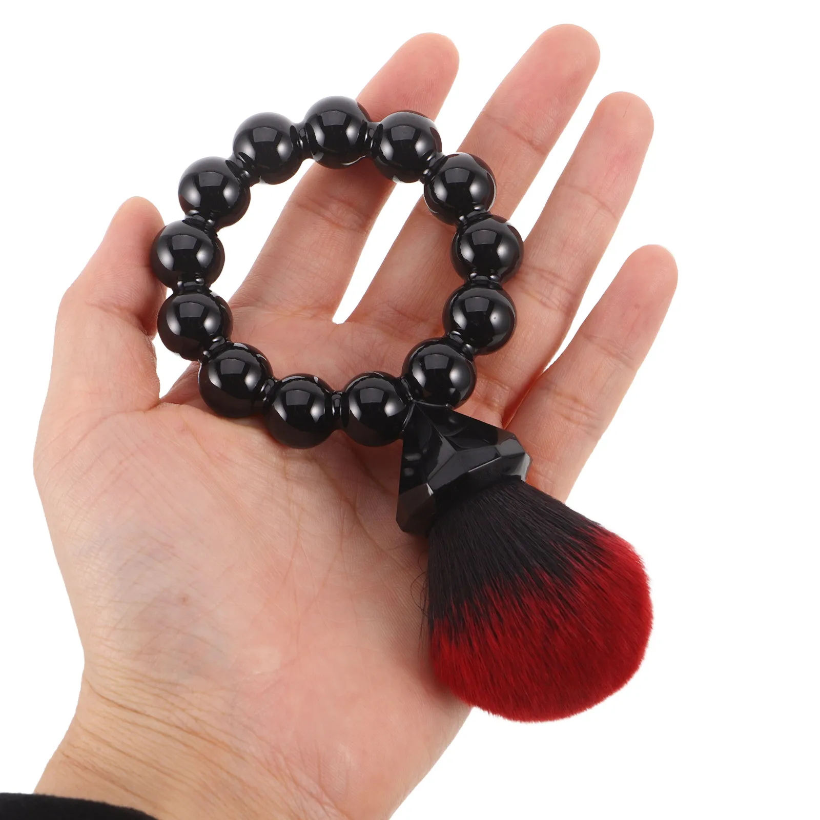 

Набор из 2 кистей для макияжа с алмазными ручками: портативная кисть для пудры и мягкая кисть для румян для женщин