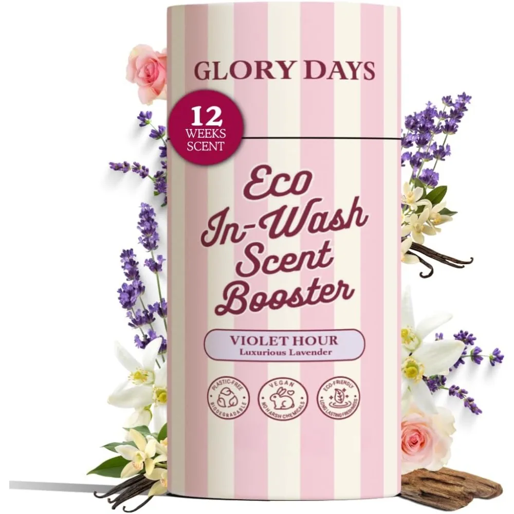 Violet Hour Lavender Scent Booster Beads for Laundry Long Lasting Fragrance Plant Conscious Plastic Free 21 Wash Loads view 2
