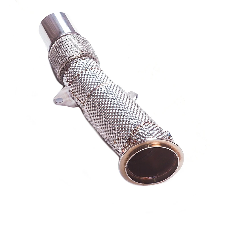 Exhaust GFC/Exhaust Muffler:For The BMW 330 model of 2015,Header,Straight - through primary pipe tape insulation,SS304