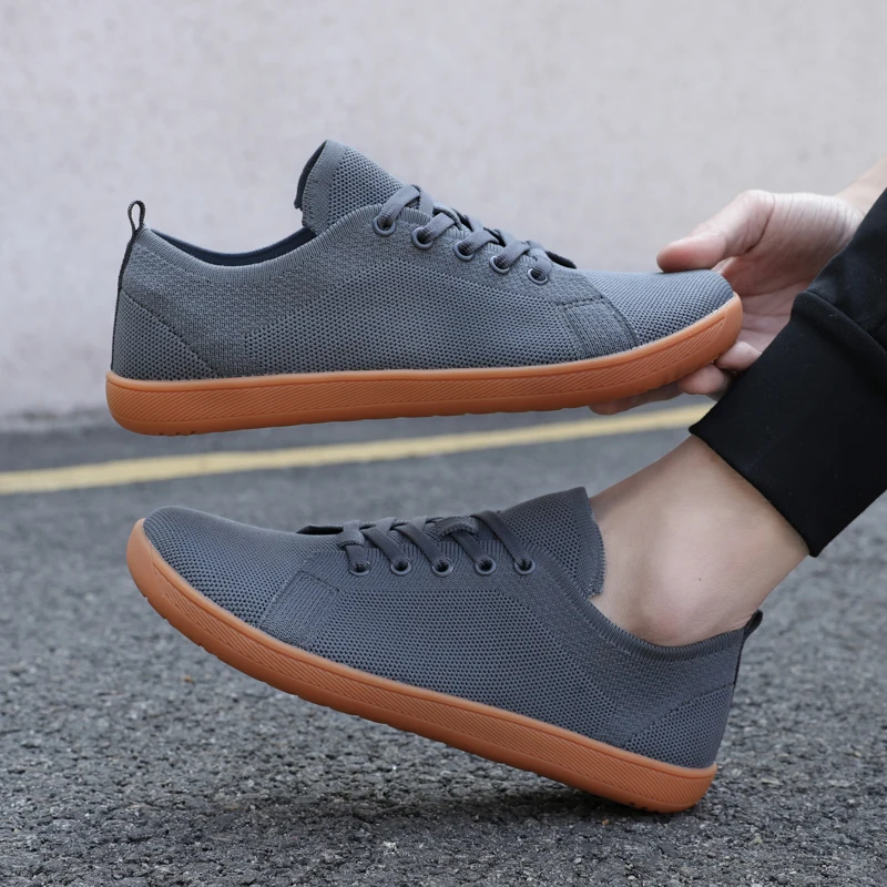 Zapatillas de deporte minimalistas anchas para hombre y mujer, suela de gota cero, relajación óptima, zapatos casuales descalzos, zapatos para