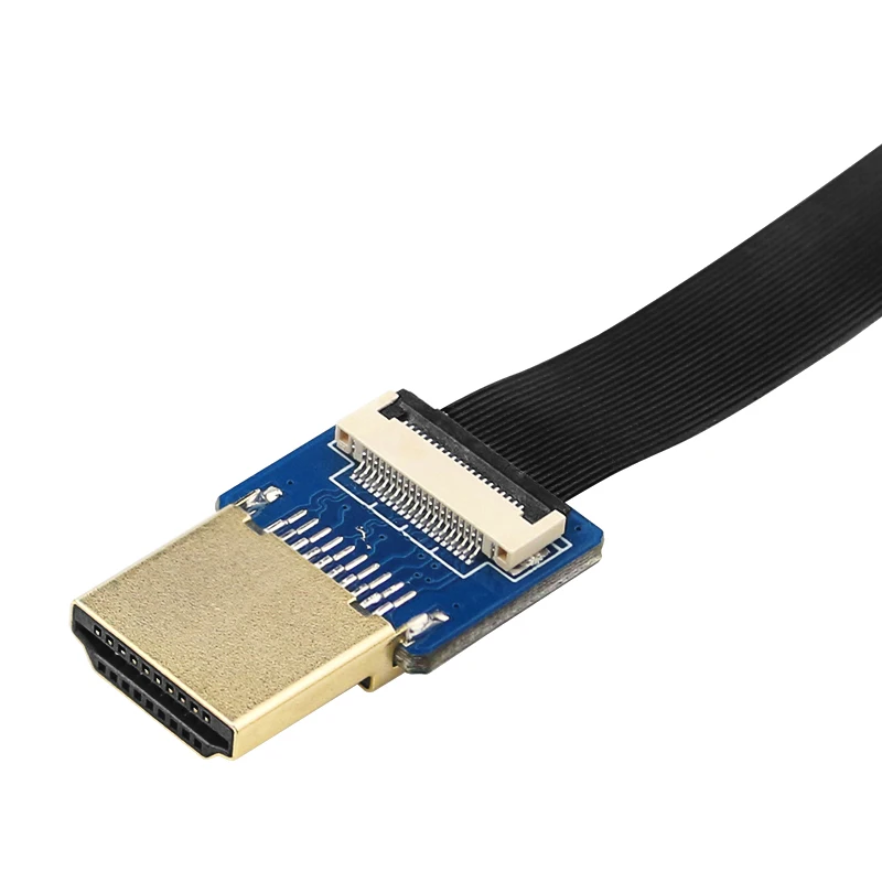 Raspberry Pi 4 HDMI-Compatible Connector Flex Flat Cable Micro Mini HDMI-Compatible 20pin FFC 10 20 50 cm Ribbon Cable Orange Pi