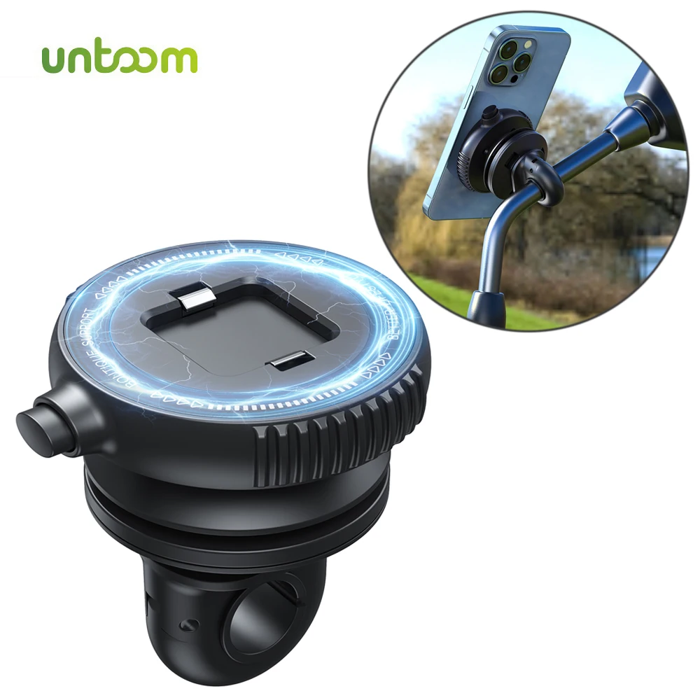 Untoom Schnellverschluss Motorrad-Rückspiegel Handyhalterung Clip Navigation GPS-Halterungen Elektro-Motorrad Telefonhalter