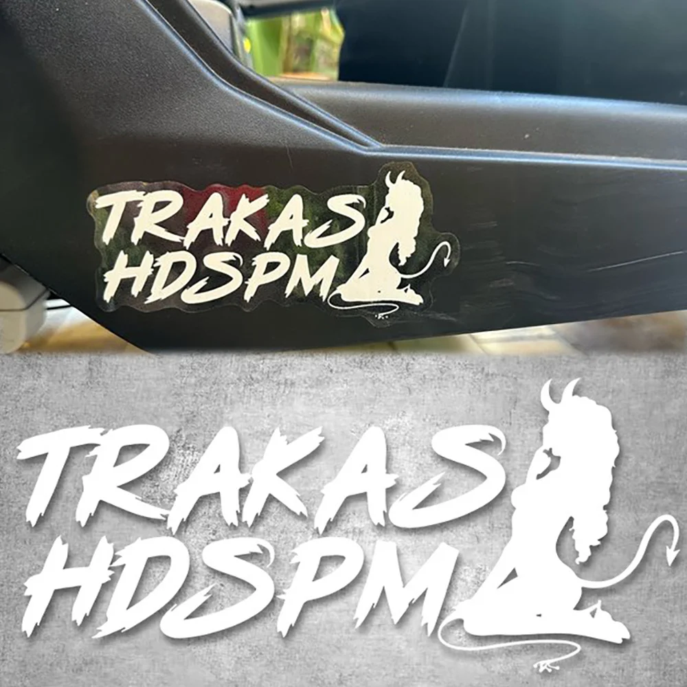 

1Pc TRAKAS HDSPM Funny Motorcycle Sticker Waterproof Vinyl Decal for Bike Front Fairing Fuel Tank Car Window Body