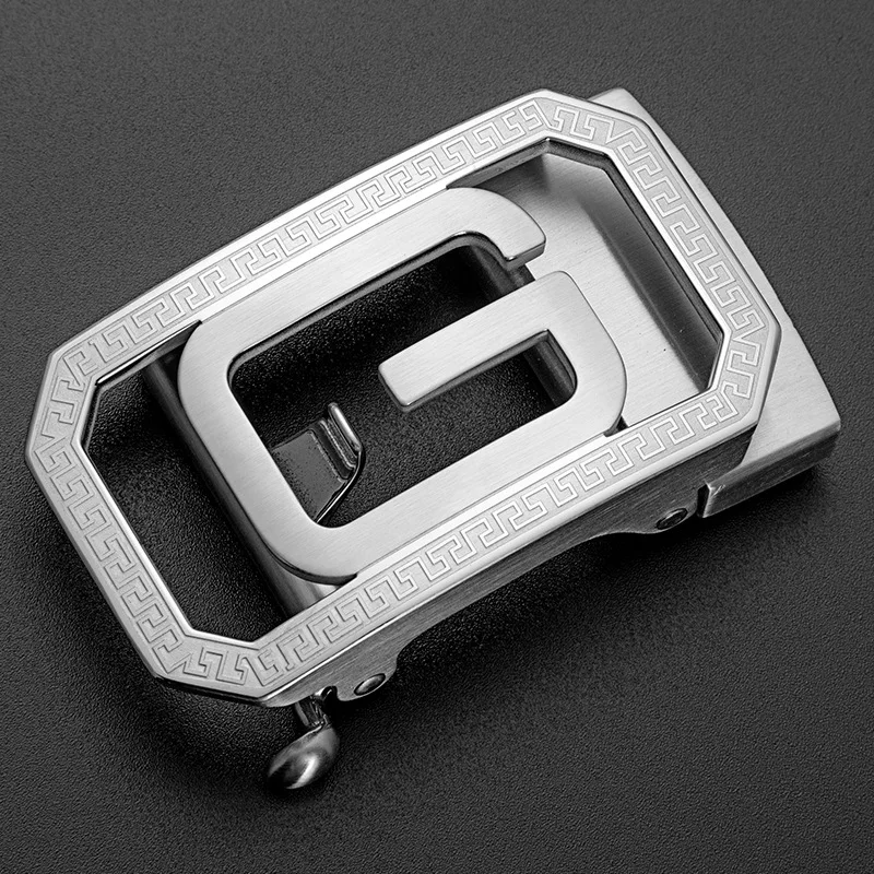 304 Stainless Steel Automatic Buckle Belt Buckle Accessories for Men's Belt Buckle Head Fashionable Letter Buckle Head