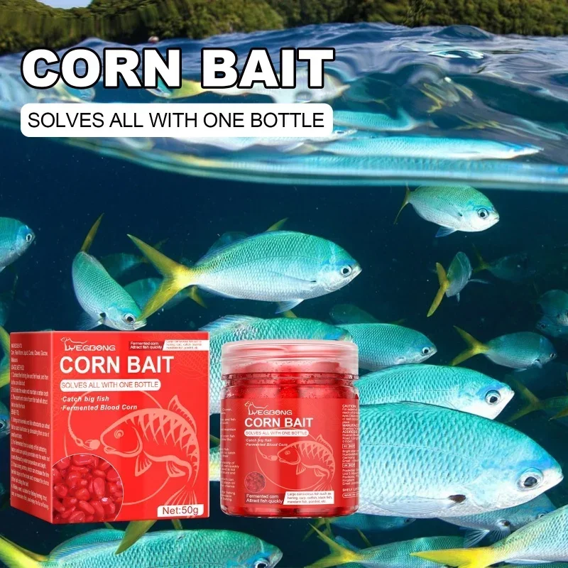 Yegbong Corn Fish Bait Reservoir Grass Carp and Crucian Carp Bait Fishing Attraction Portable Fish Attraction Agent