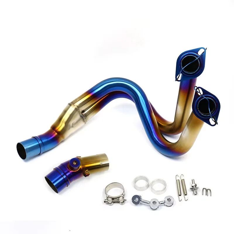For Kawasaki ER6N ER6F Versys 650 Z650 Ninja650 2012 - 2023 Motorcycle Exhaust Escape Modify 51MM Front Middle Link Pipe Muffler