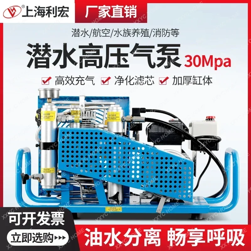 Air respirator high pressure air pump 30mpa diving bottle pump 20mpa