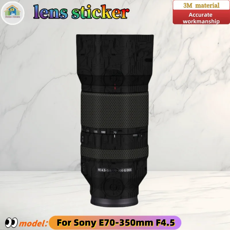 

E70350 For Sony E70-350mmF4.5 Camera lens sticker, DIY skin, Precision tailoring wear-resistant protective film