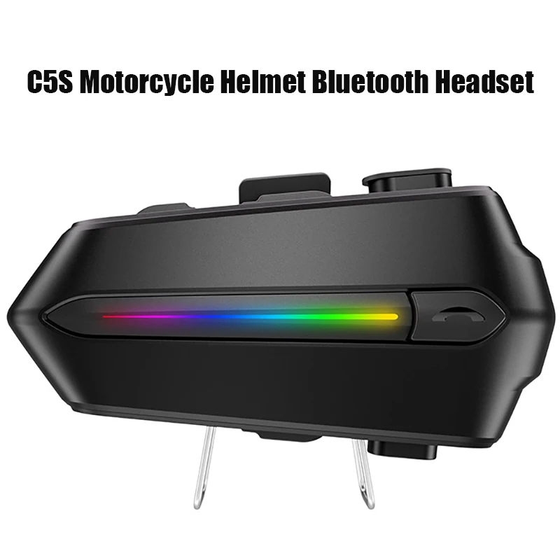 

C5S гарнитура для мотоциклетного шлема Bluetooth5.3 водонепроницаемые IPX6 голосовой помощник наушники с шумоподавлением Hi-Fi качество звука наушники
