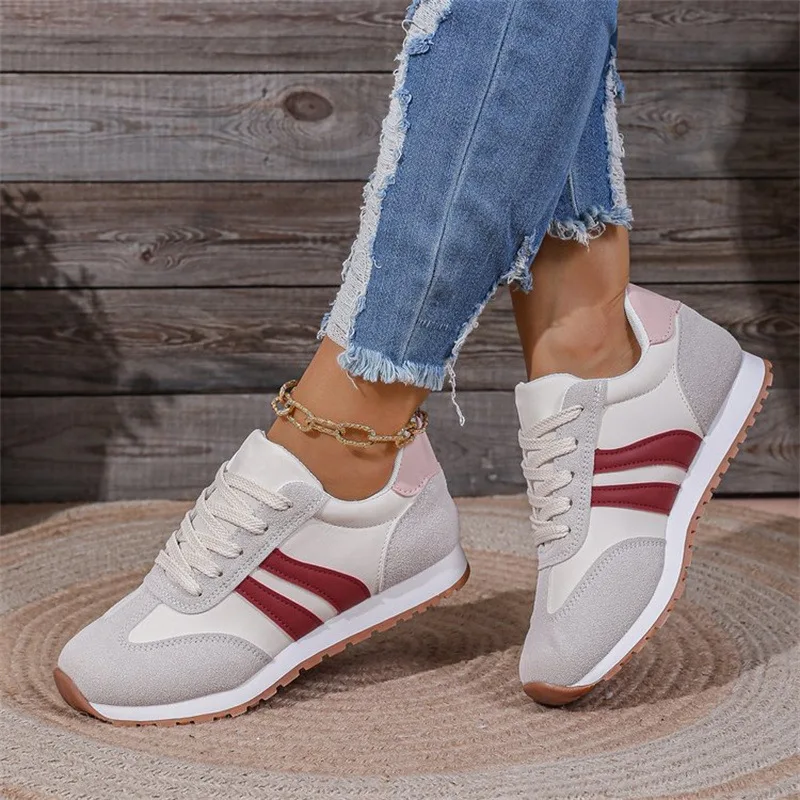 Новая повседневная обувь, модные универсальные кроссовки, легкая спортивная женская обувь с дышащей тканевой поверхностью, Zapatos De Mujer