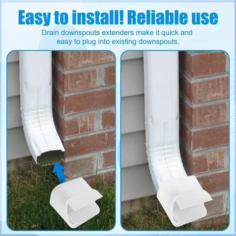 WON 2 "X 3" para downspouts tipo A acessório de extensão calha downspouts drenagem downspouts extensores