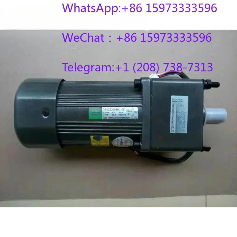 200W AC Gear Reduction Motor Single Phase 220V Adjustable Speed Geared Motor Low Noise Constant Torque Drive Motor