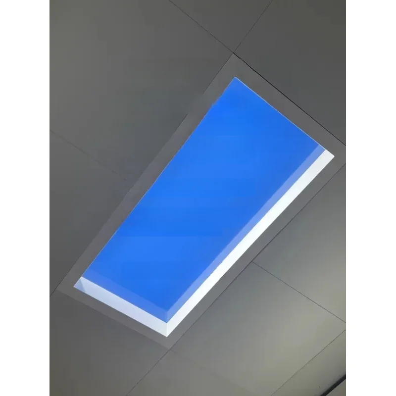 220V Embedded Blue White Cloud Flat Office Meeting Basement Skylight Panel Light