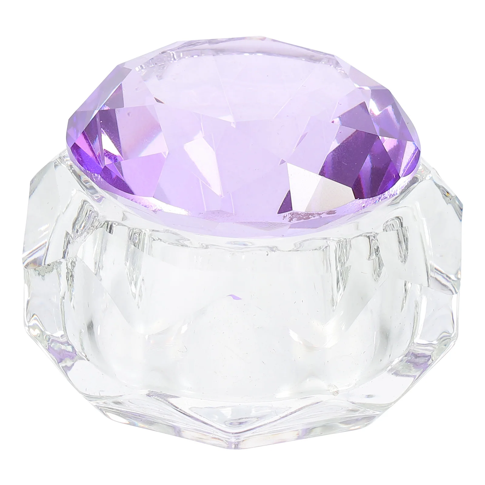 Tasse en verre de cristal pour Nail Art, bol de mélange de liquide décoratif, conception transparente, Base Stable pour poudre de vernis à ongles