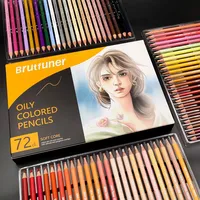 Brutfuner 26/50/72 Colors Wood Skin Tone Colored Pencils set Soft Core Oil Based Sketch Drawing Pencil Set Beginner Art Supplies