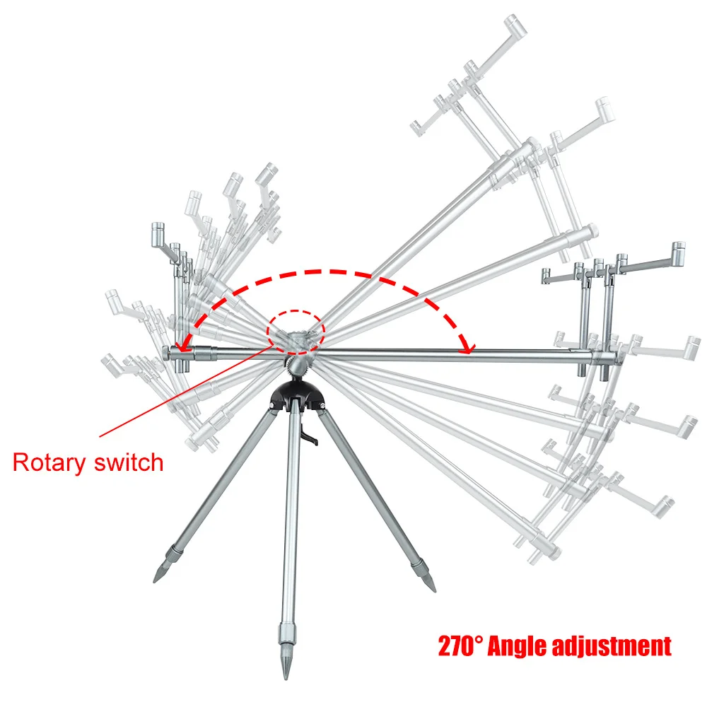 

Новая удочка для ловли карпа, регулируемая выдвижная удочка, телескопическая складная подставка для удочки, аксессуары для рыболовных снастей