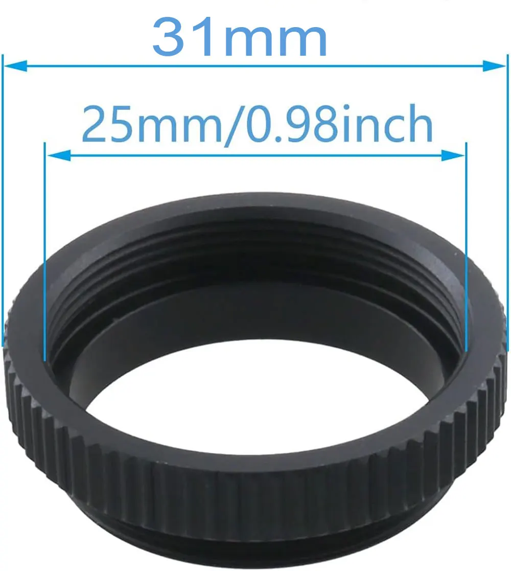 10pcs 5mm Camera C-Mount Lens Adapter Ring C to CS Extension Tube for CCTV Security Cameras