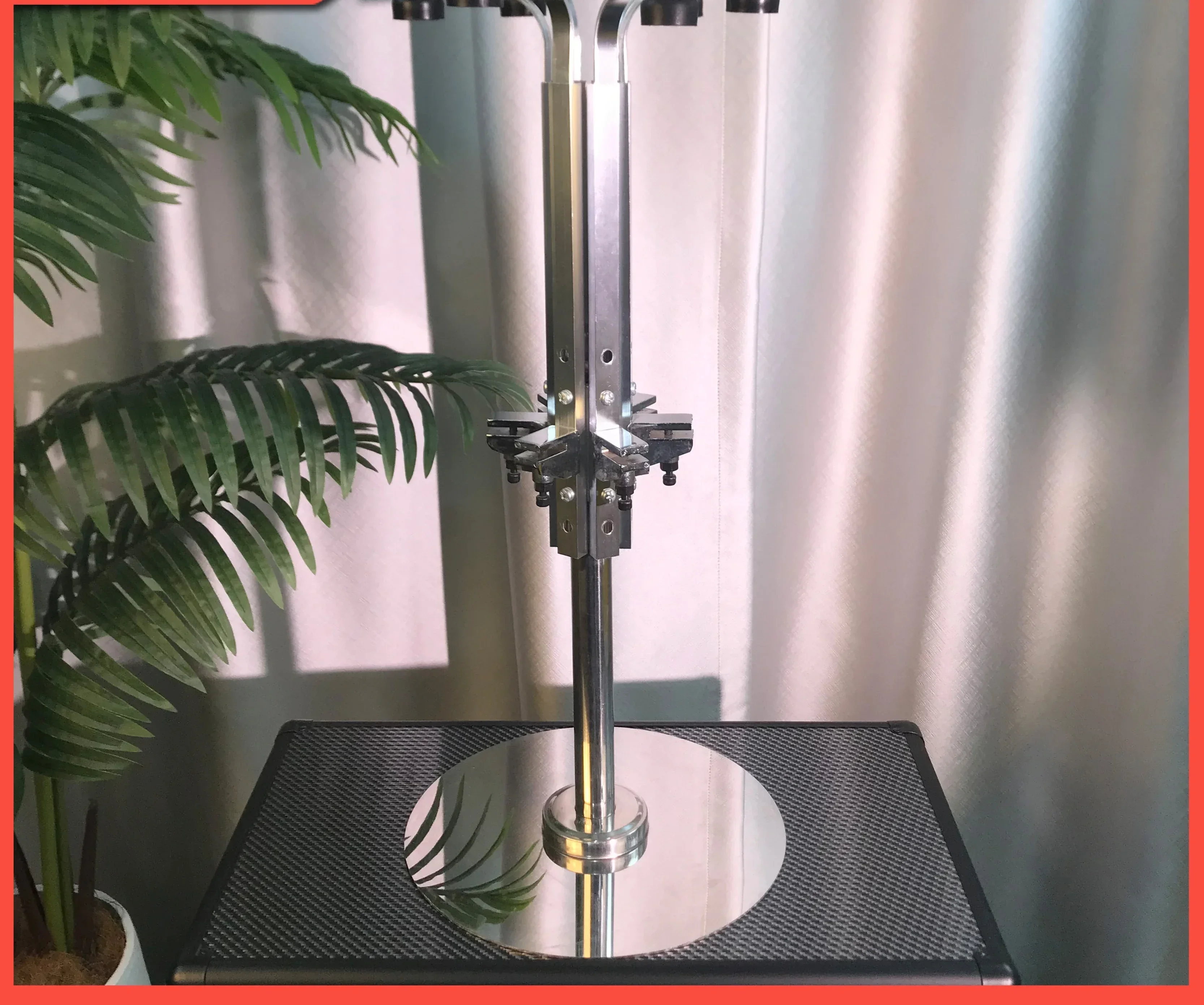 Perfume bar equipment, with graduated pump head, stainless steel turntable for perfume bar
