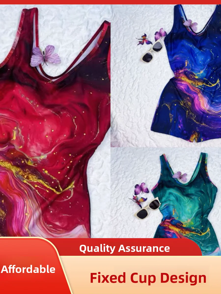 

Xiaoyu New Sle Women's Spor Brief One-Piece Swimsuit Qui Dry Profional Cetition Suit Nylon Spandex Polyester