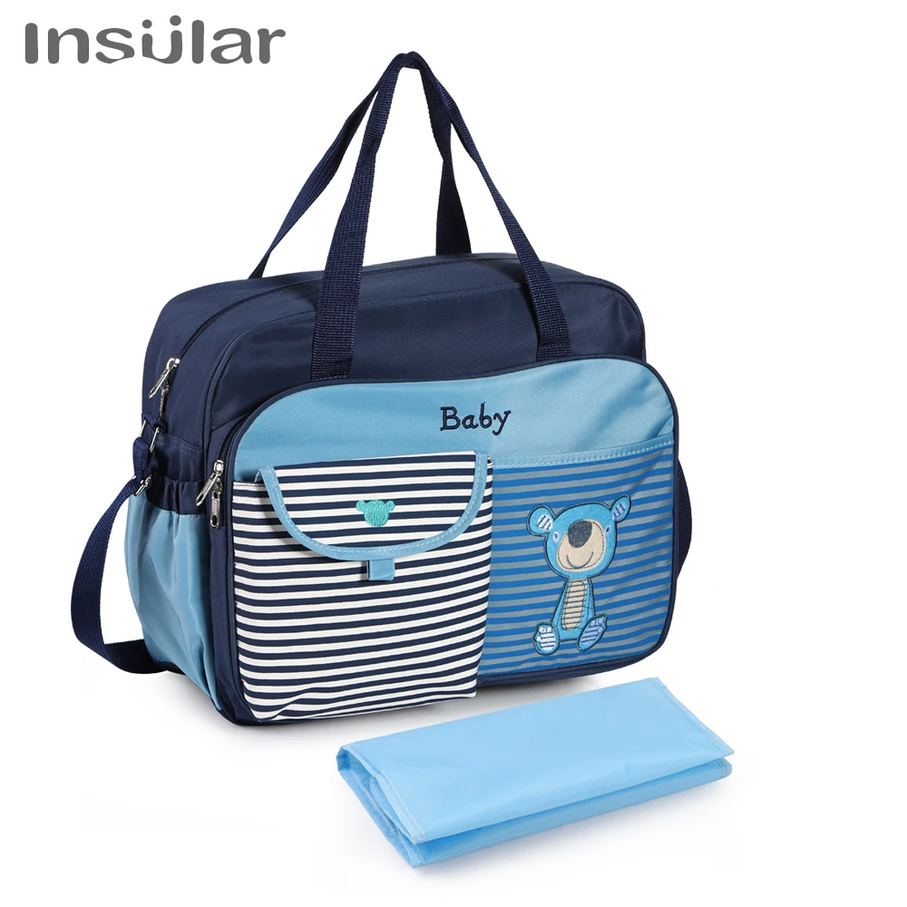 Insualr Brand Large Diaper Bag Organizer Nappy Changing Bags Maternity Bags For Mother Baby Bag Stroller Diaper Handbag Bolsa