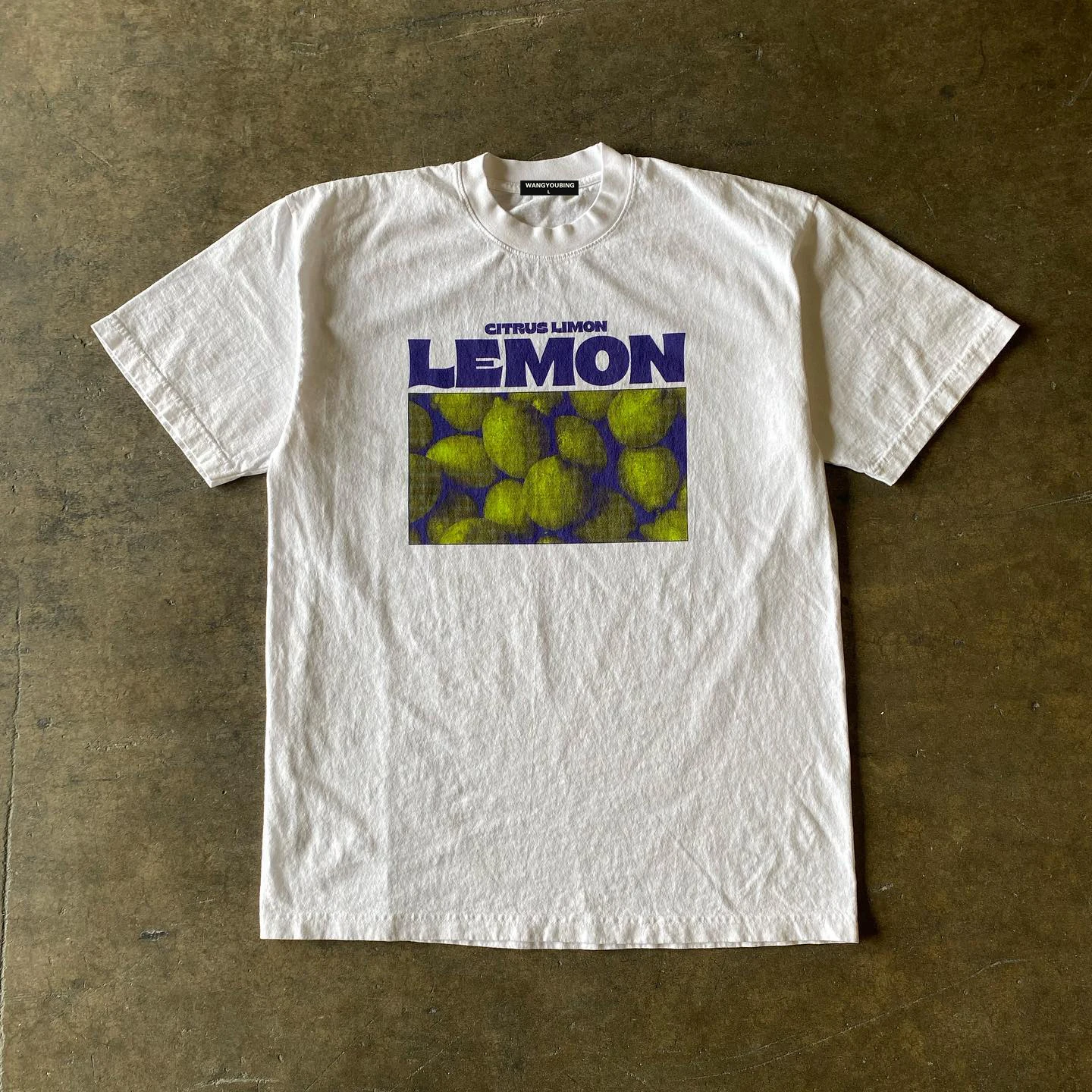 Cartoon American Retro High-End Feeling Street Snap Small Print Short Sleeve Trendy Brand T-Shirt Loose Fit Youth Summer roun...