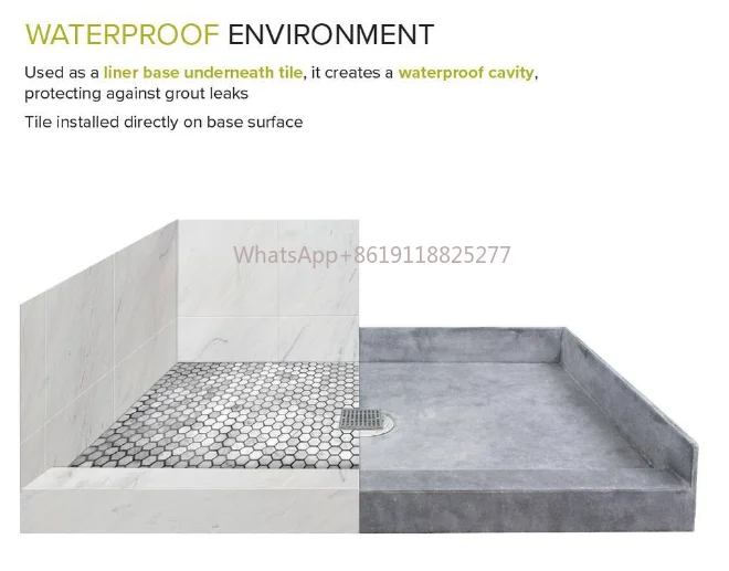 Shower Base for Bathroom 60 x 32 in Factory Price SMC Shower Tray with Right Drain, Leak-proof