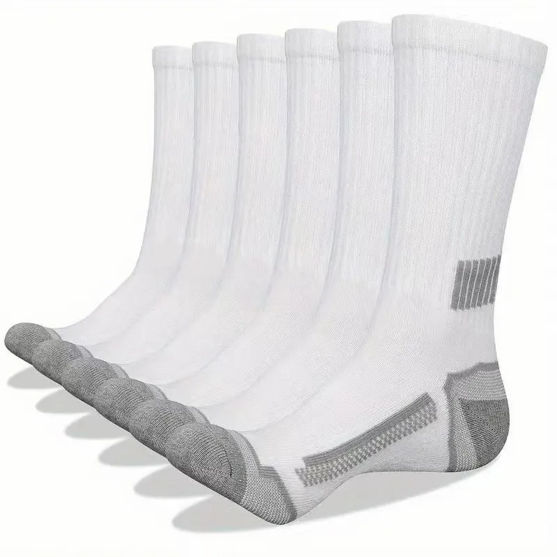 6/12 Pairs Men Mid Tube Sports Socks Comfortable Breathable Odor Proof Sweat Absorbing Running Basketball Four Seasons Socks view 5