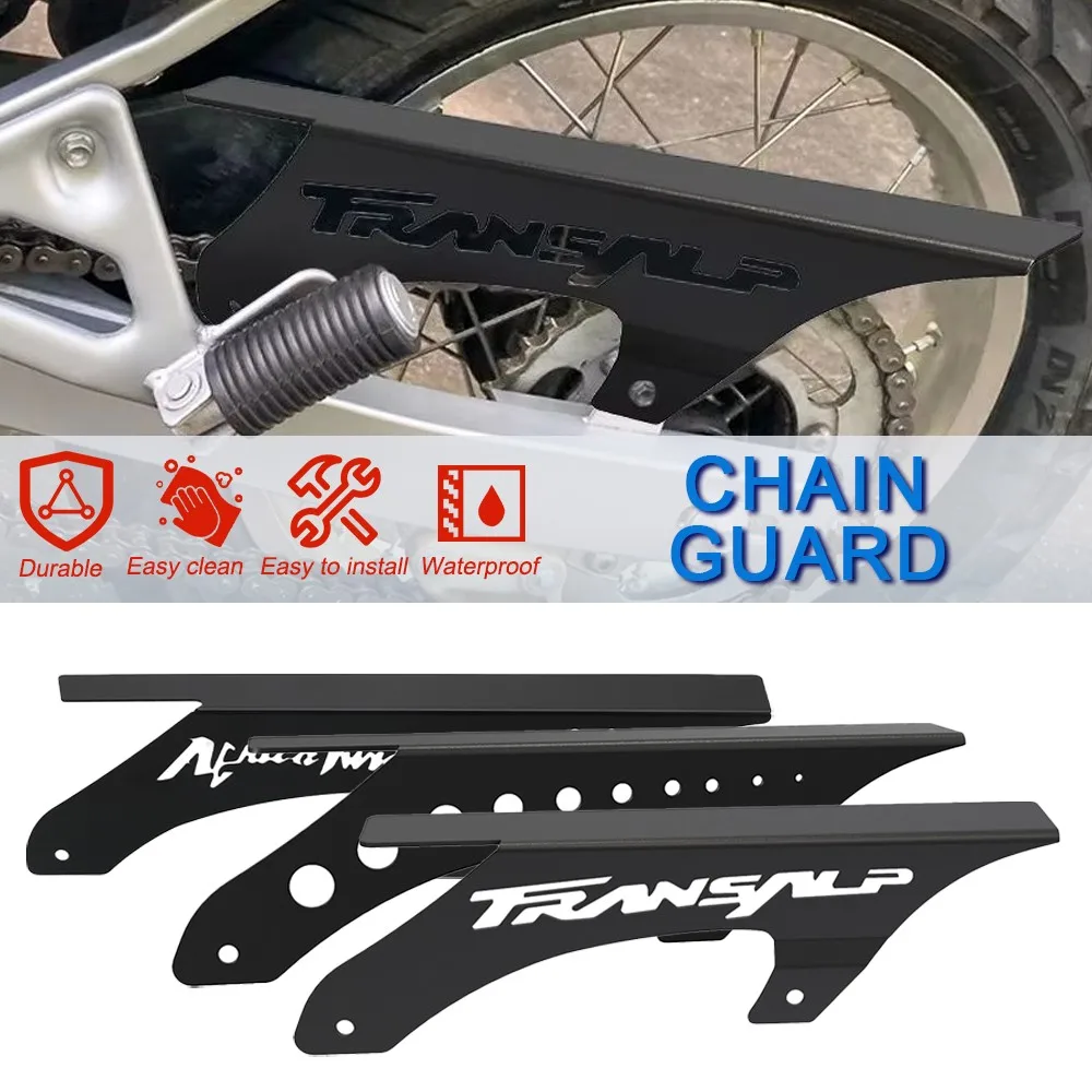 

2011 2010 Chain Guard Cover Protector FOR HONDA XL 600 650 700 V Transalp XRV650 XRV750 AfricaTwin 1987-2012 2009 2008 2007 2006