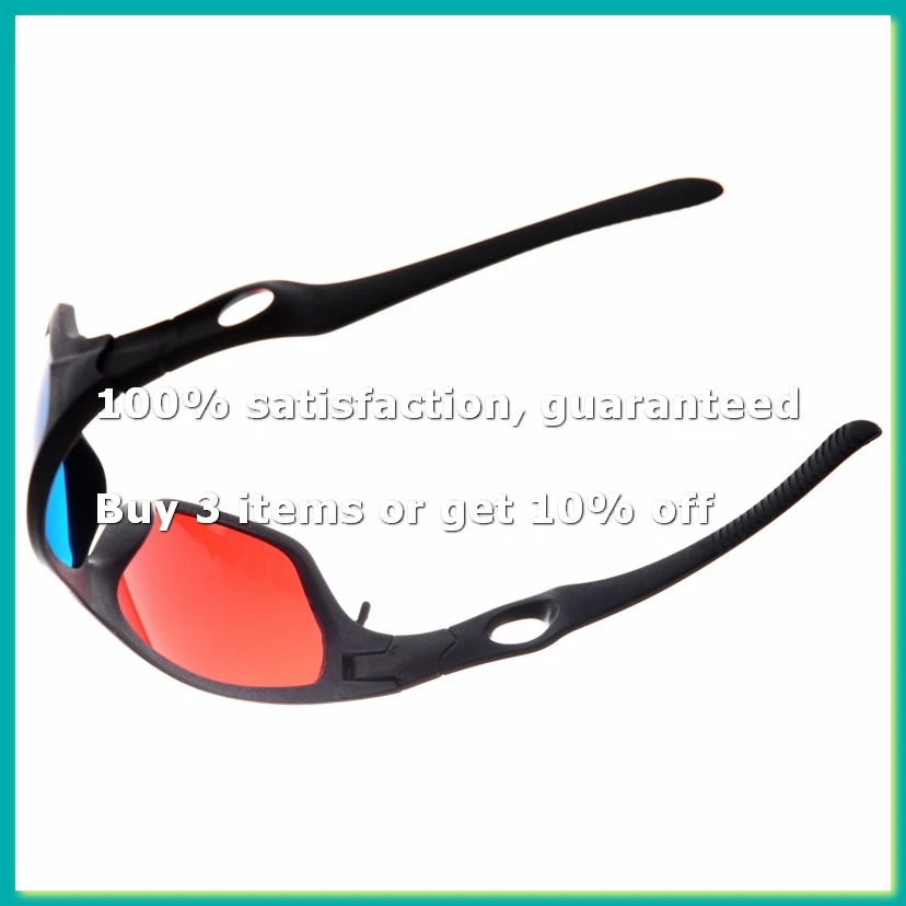 9Pack X(Red-blue / Cyan Anaglyph Simple style 3D Glasses 3D movie game (Extra Upgrade Style))