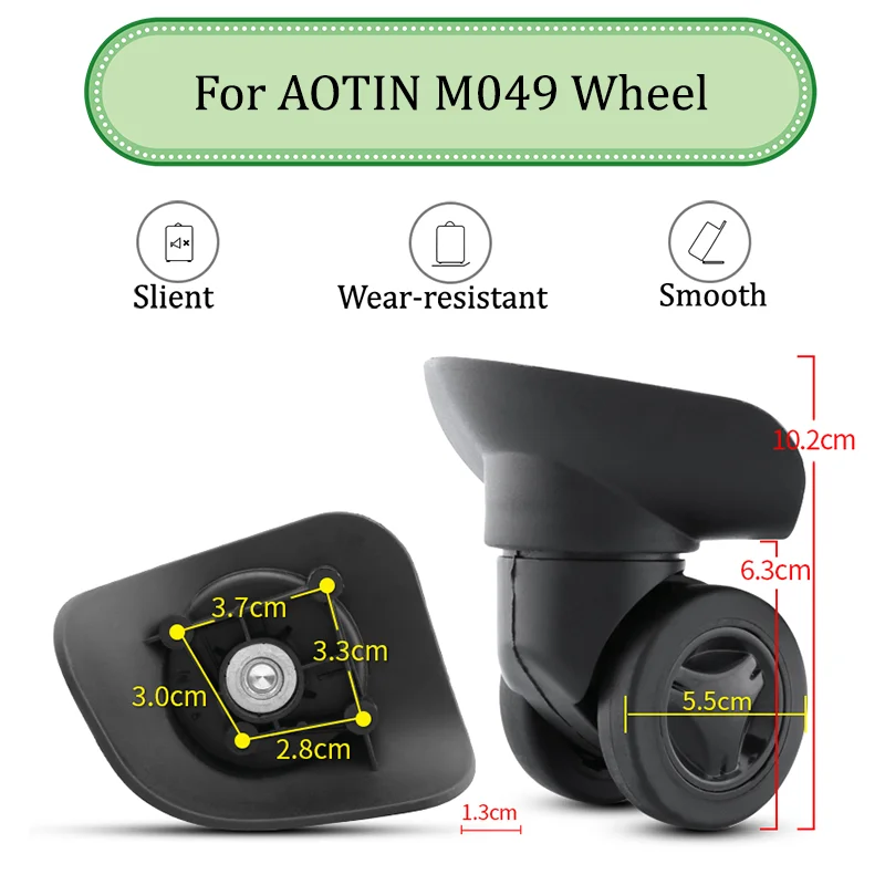 

Suitable For AOTIN M049 Universal Wheel Trolley Case Wheel Replacement Luggage Pulley Sliding Casters wear-resistant Repair