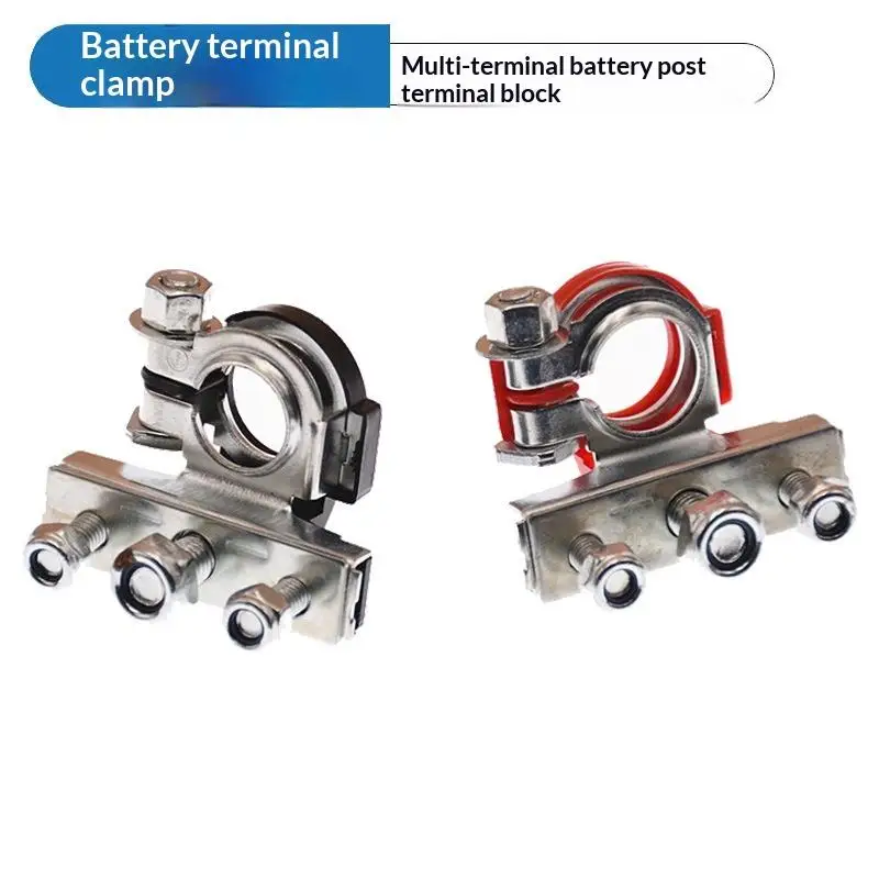Universal  (12V/24V) 1Pair Car Positive Negative Battery Terminals Clamp Connector Quick Release Disconnect Accessories