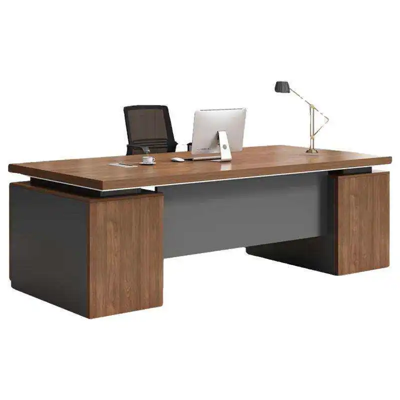 *Modern Luxury Wooden Office Furniture CEO Desk Workstation Boss Manager Office Table Office Desk With Drawer
