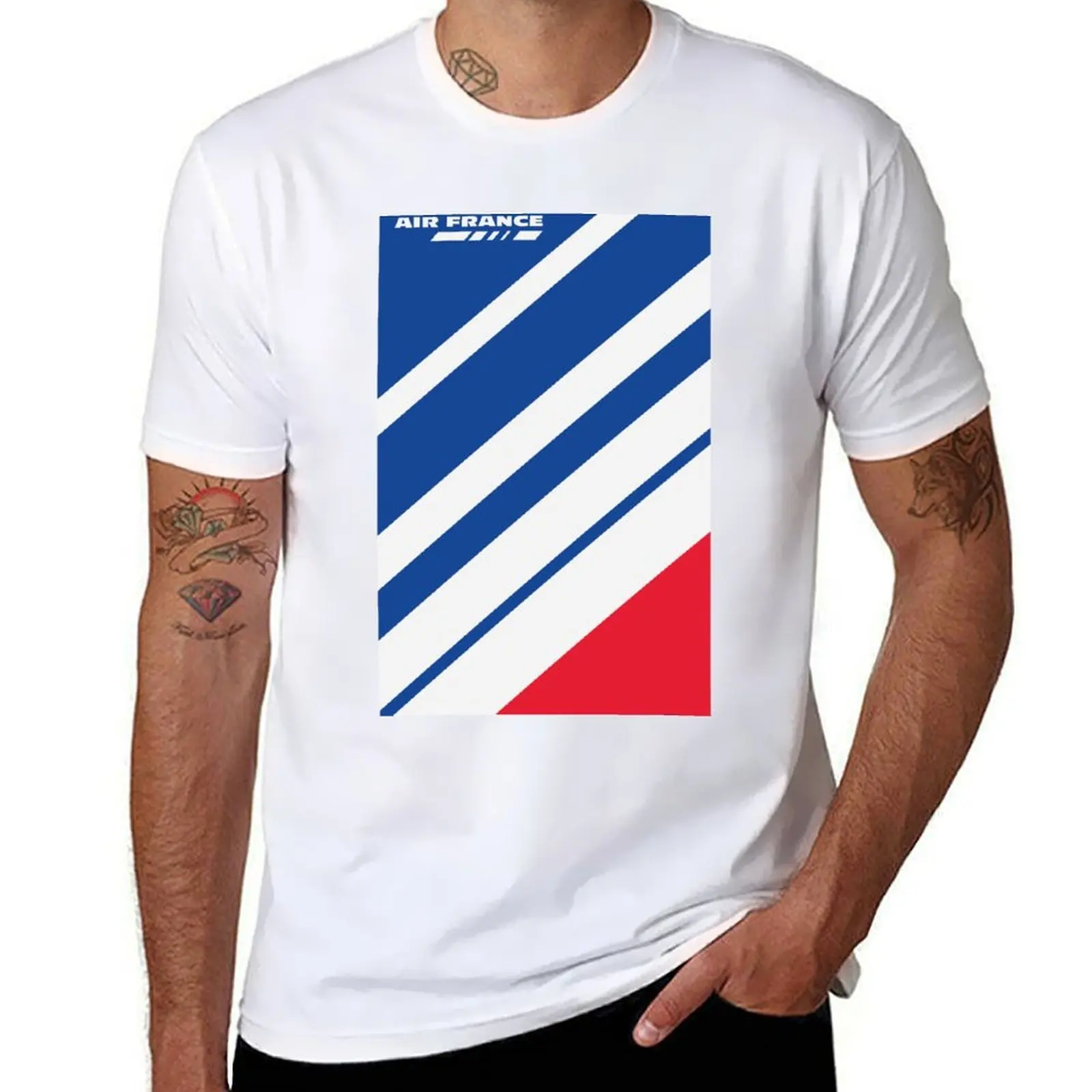 Air France Aircraft Livery Abstracted T-Shirt t shirt personalised cotton t shirts man 100% men t shirt cotton 100% T-Shirt