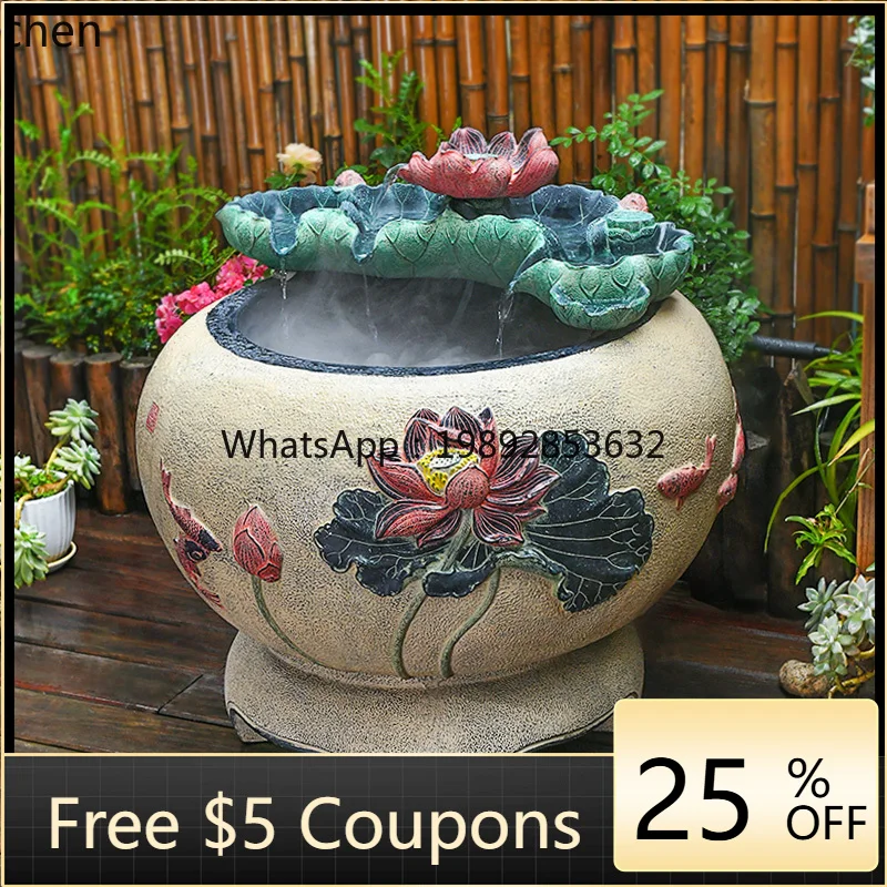 YGG  courtyard balcony fish pond outdoor fish tank landscaping water ornaments circulating water