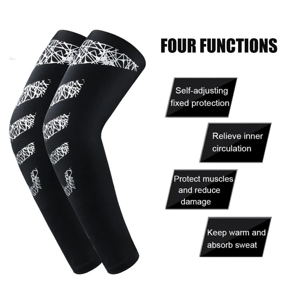 1 Pcs Elasticity Arm Sleeves for Men Women,Sun Protection Arm Support Tattoo Covers Sports Compression Sleeves for Running,Golf