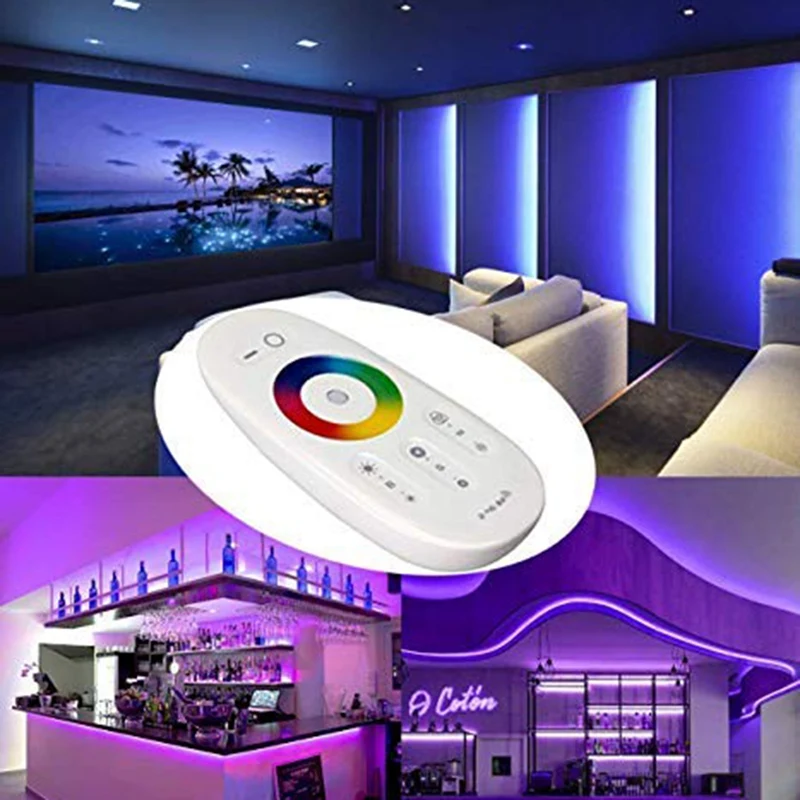 RF LED Remote Controller 2.4Ghz Wireless RF Touch LED RGB Dimmer Controller For 5050 3528 RGB LED Strip Light 12V/24V