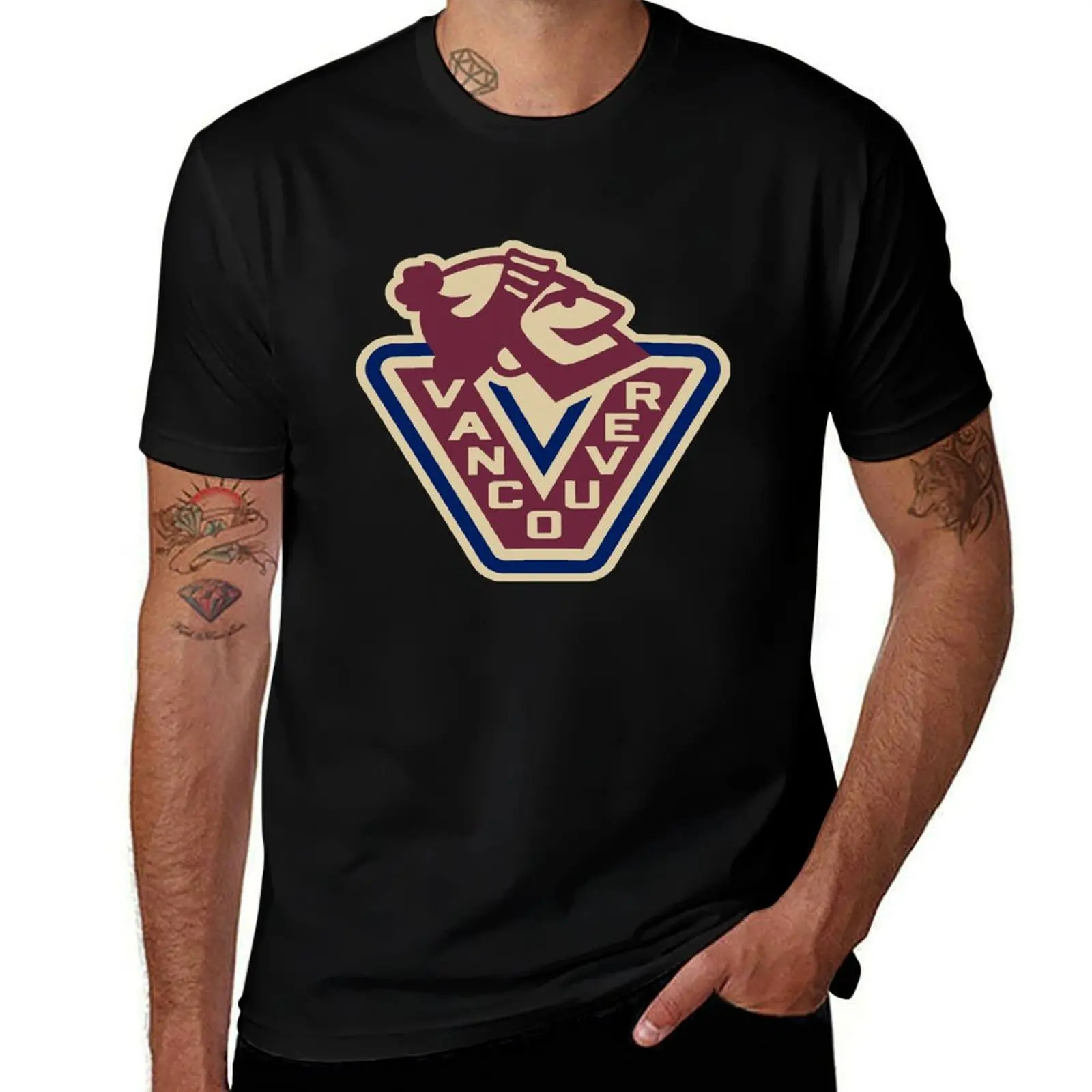 Vancouver Millionaires Retro Concept Logo Classic T-Shirt Trendy Print Short Sleeve T-Shirt