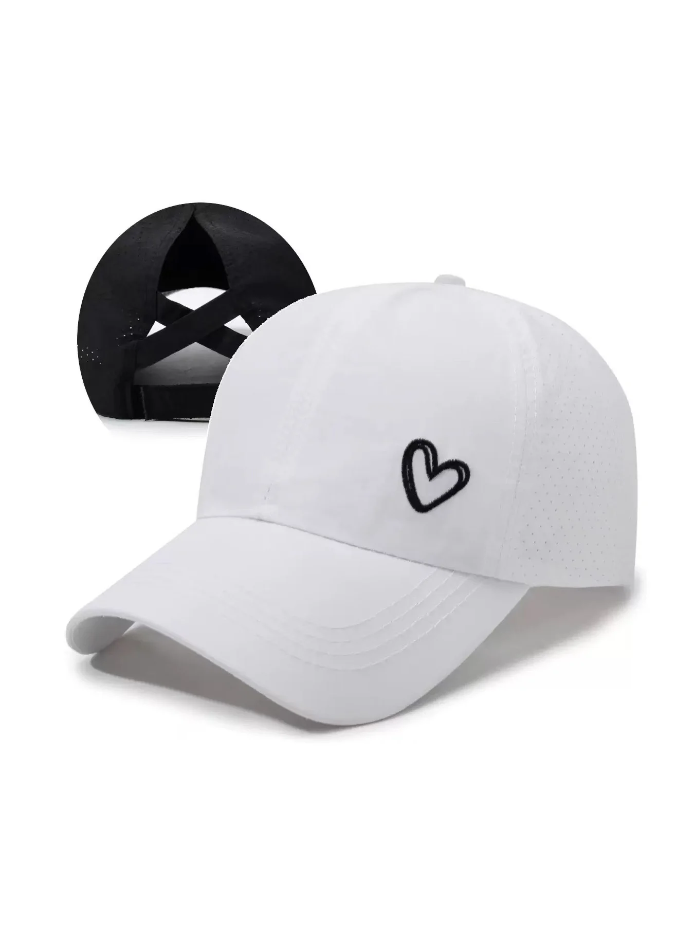 1Pc Womens Criss Cross Ponytail Hat Quick Drying Baseball Ca