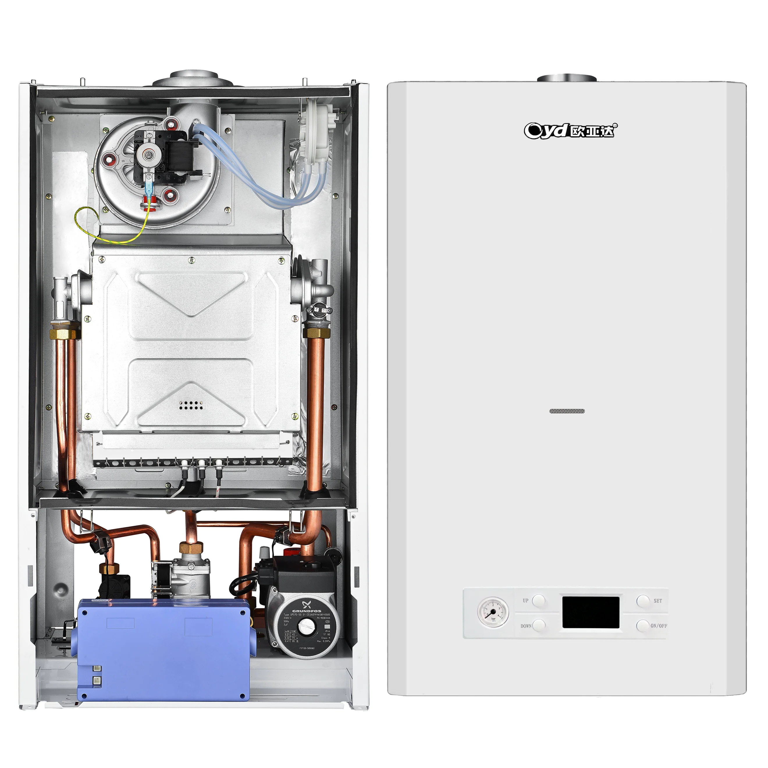 Calentadores de gas ecológico 16 kW o sistema combinado de calderas de calefacción central con sistema de calefacción con rociador