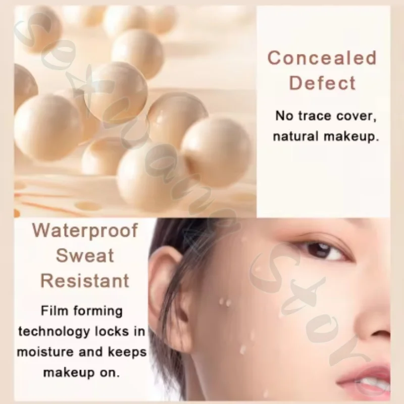 Water BB vloeibare foundationcrème met make-up en concealer hydrateert romige huid en is niet gemakkelijk te verwijderen make-up en oxideren