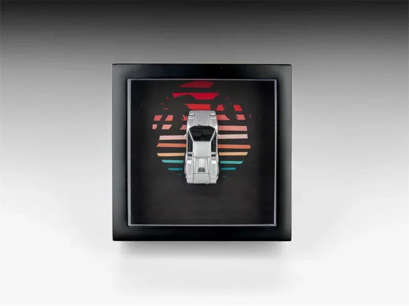 

Findassically 1:64 Countach LP5000 QV / 25-летие, серебро с фоторамкой, литые модели автомобилей