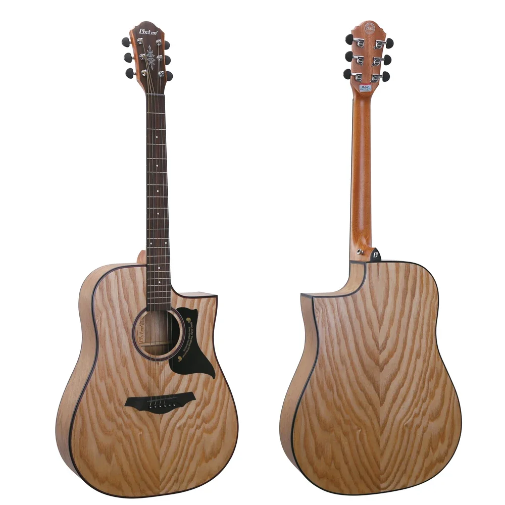 

41 Inch Cutaway Acoustic Guitar China Made Wholesale High Quality Ashtree Body Rosewood Fingerboard For Sale