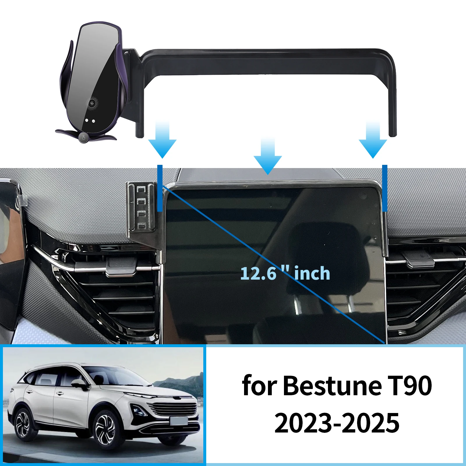 Car Mobile Phone Holder for Bestune T90 2023 2024 2025 GPS Bracket Navigation Stand Auto Accessories