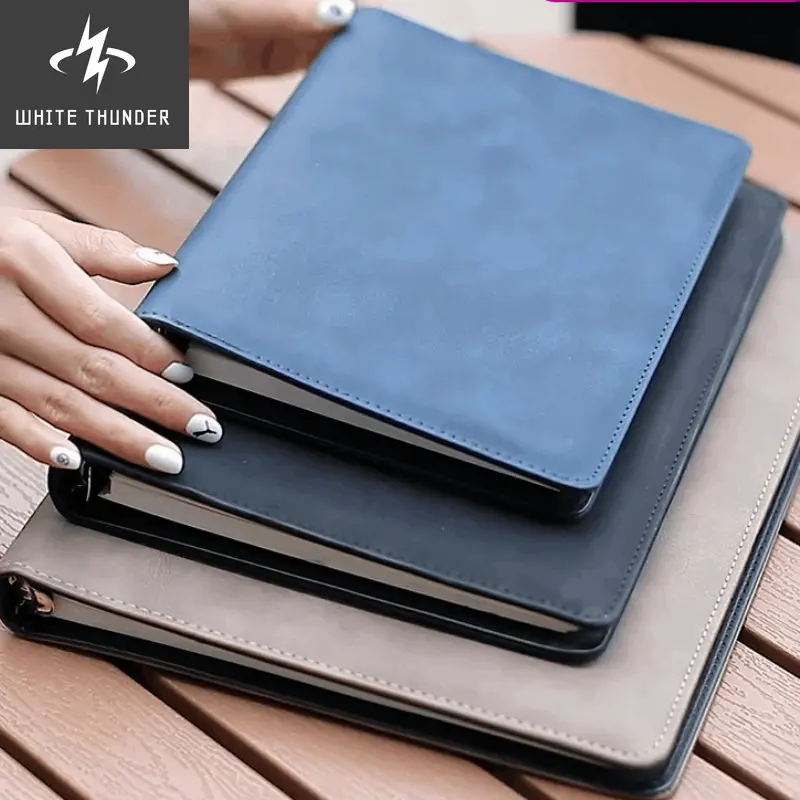 A5 B5 A4 Business High-grade Meeting Loose Leaf Binder Spiral Notebook 6 Hole Metal Buckle Diary Planner Agenda Note Book